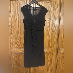 Signature by Sangria Black Midi Dress size14 gently used